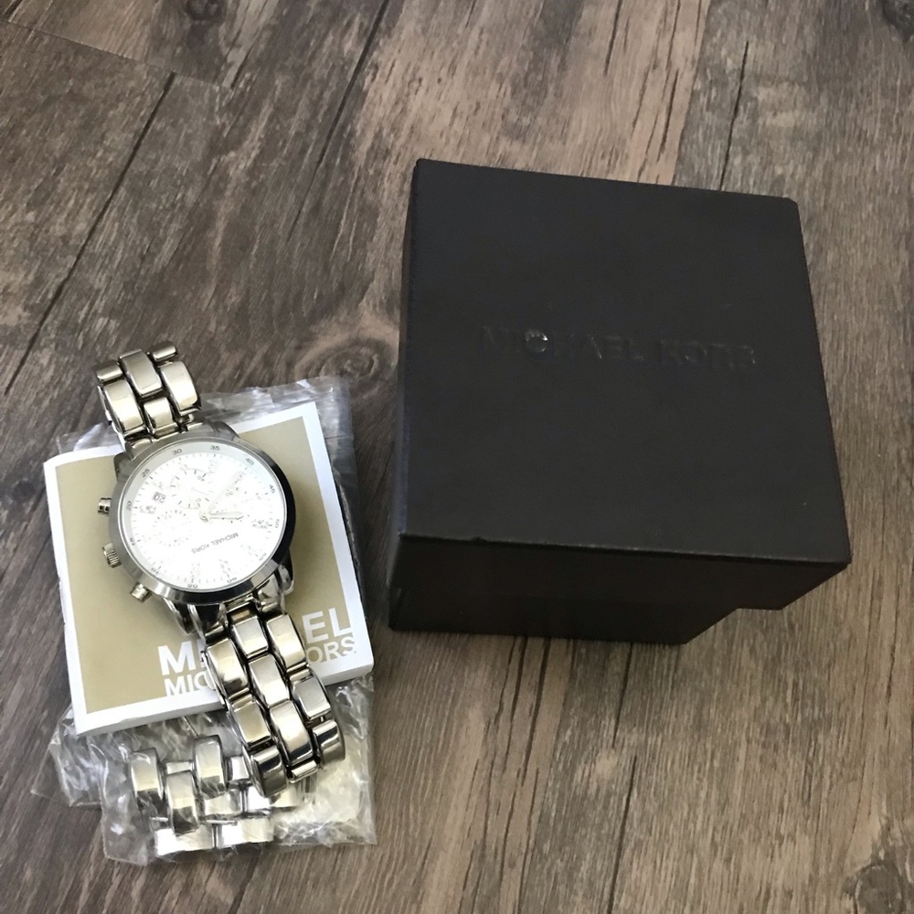 Silver Micheal kors watch
